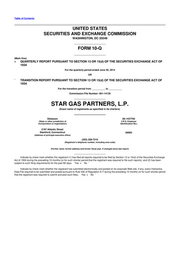 Thumbnail Star Group 10-Q Quarterly Report FY2014 