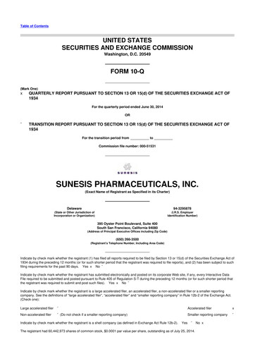 Thumbnail Viracta Therapeutics 10-Q Quarterly Report FY2014 