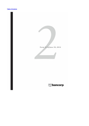 Miniature U.S. Bancorp 10-Q Rapport trimestriel 2014 