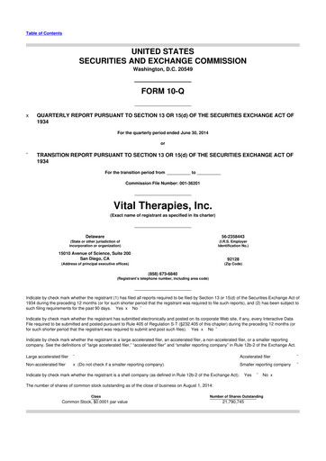 Thumbnail Immunic 10-Q Quarterly Report FY2014 