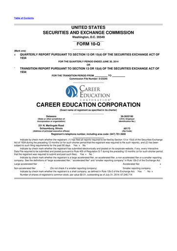 Thumbnail Perdoceo Education 10-Q Quarterly Report FY2014 