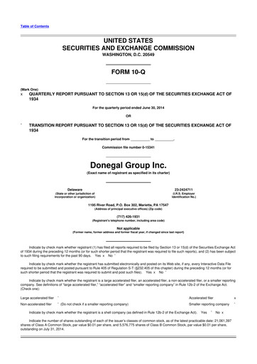 Thumbnail Donegal Group 10-Q Quarterly Report FY2014 