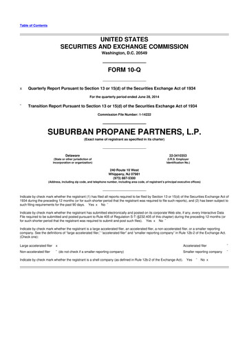 Thumbnail Suburban Propane Partners 10-Q Quarterly Report FY2014 