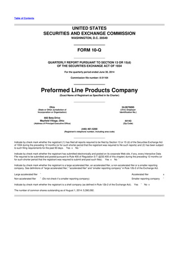 Thumbnail Preformed Line Products 10-Q Quarterly Report FY2014 