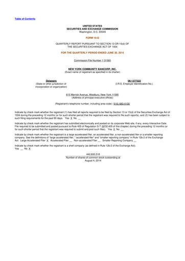 Thumbnail Flagstar Bank 10-Q Quarterly Report FY2014 