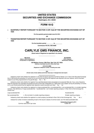 Thumbnail Carlyle Secured Lending 10-Q Quarterly Report FY 