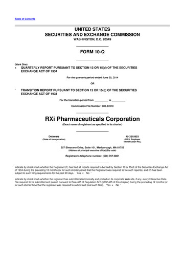 Thumbnail Phio Pharmaceuticals 10-Q Quarterly Report FY2014 