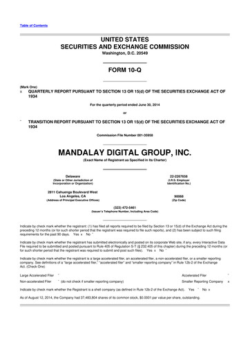 Thumbnail Digital Turbine
 10-Q Quarterly Report FY2015 