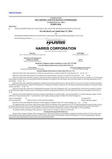 Thumbnail L3Harris Technologies 10-K Annual Report 2014