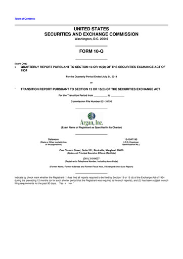 Thumbnail Argan 10-Q Quarterly Report FY2014 