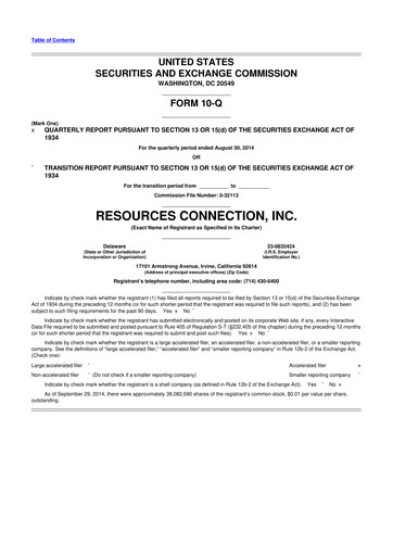 Thumbnail RGP (Resources Connection) 10-Q Quarterly Report FY2015 