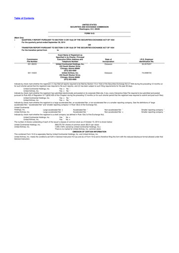 Thumbnail United Airlines Holdings
 10-Q Quarterly Report FY2014 