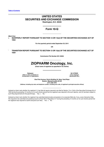 Vorschaubild Alaunos Therapeutics 10-Q Quartalsbericht 2014 