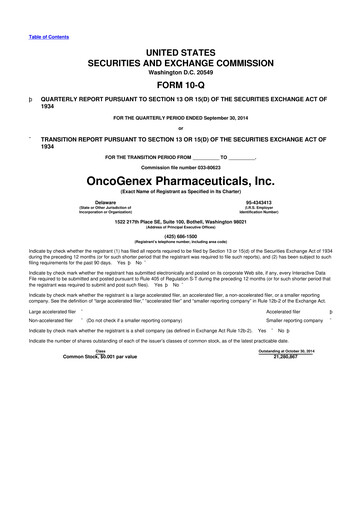 Thumbnail Achieve Life Sciences
 10-Q Quarterly Report FY2014 