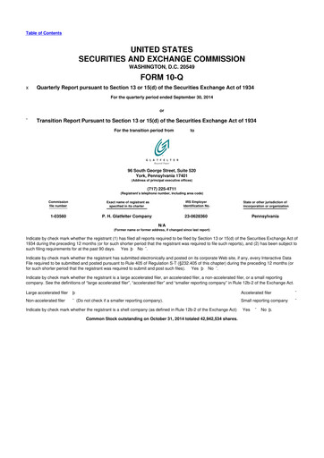 Miniature Magnera 10-Q Rapport trimestriel 2014 