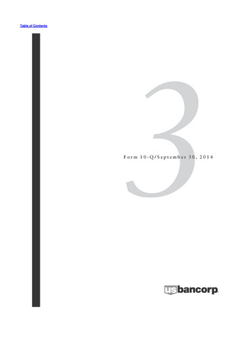 Miniature U.S. Bancorp 10-Q Rapport trimestriel 2014 