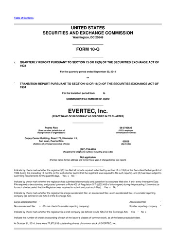 Thumbnail Evertec 10-Q Quarterly Report FY2014 