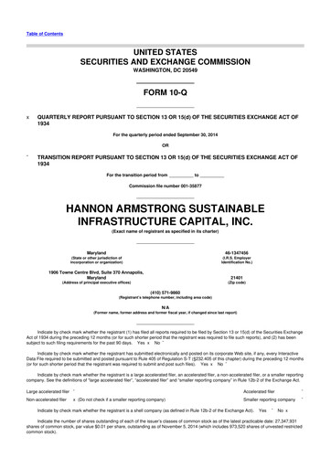 Thumbnail HASI (HA Sustainable Infrastructure Capita) 10-Q Quarterly Report FY2014 