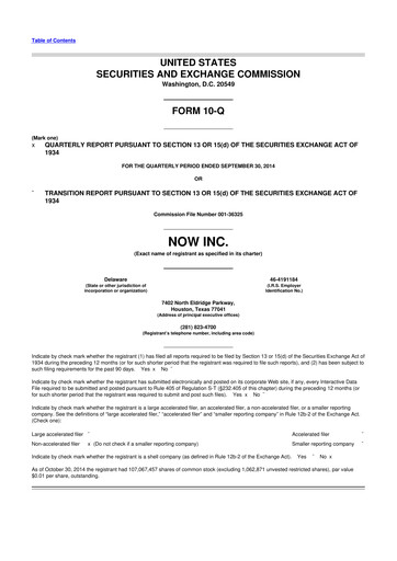 Thumbnail DNOW Inc. 10-Q Quarterly Report FY2014 