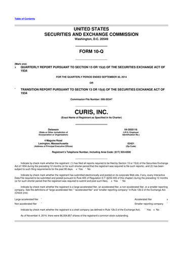 Thumbnail Curis 10-Q Quarterly Report FY2014 