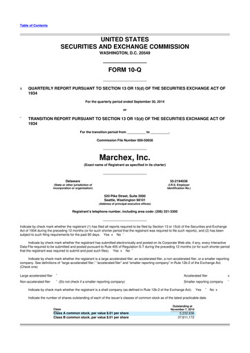 Vorschaubild Marchex 10-Q Quartalsbericht 2014 