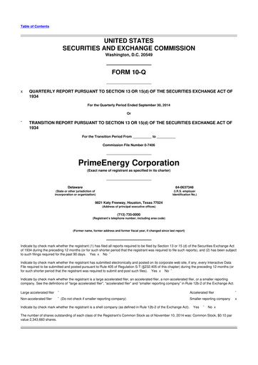 Thumbnail PrimeEnergy Resources 10-Q Quarterly Report FY2014 