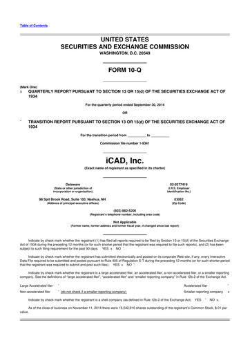 Thumbnail iCAD 10-Q Quarterly Report FY2014 