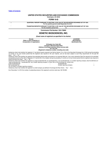 Thumbnail Xenetic Biosciences 10-Q Quarterly Report FY2014 