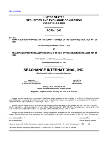 Thumbnail SeaChange International 10-Q Quarterly Report FY2015 