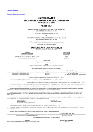Vorschaubild Globe Life
 10-K Jahresbericht 2014