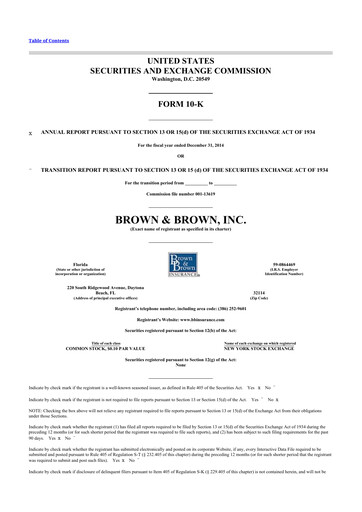 Thumbnail Brown & Brown
 10-K Annual Report 2014