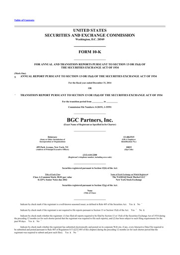 Thumbnail BGC Group
 10-K Annual Report 2014