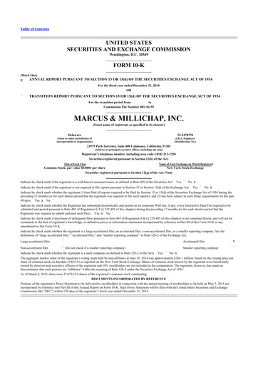 Thumbnail Marcus & Millichap 10-K Annual Report 2014