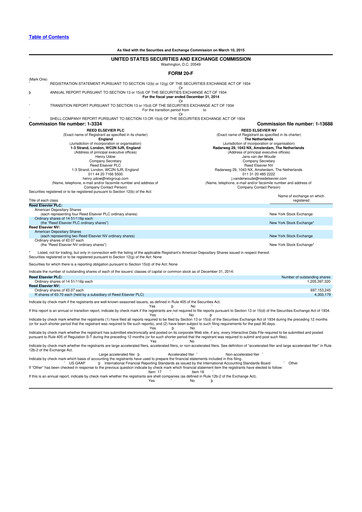 Thumbnail RELX 20-F Annual Report 