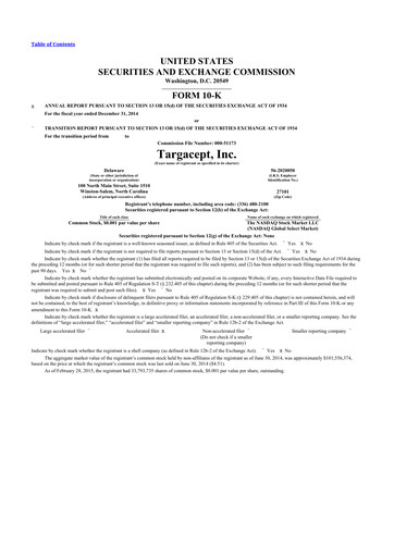 Thumbnail Gyre Therapeutics 10-K Annual Report 2014