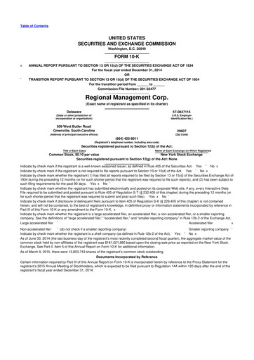 Thumbnail Regional Management Corp.
 10-K Annual Report 2014