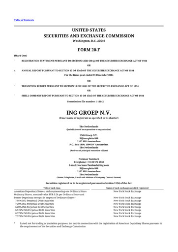 Miniature ING
 20-F Rapport annuel 