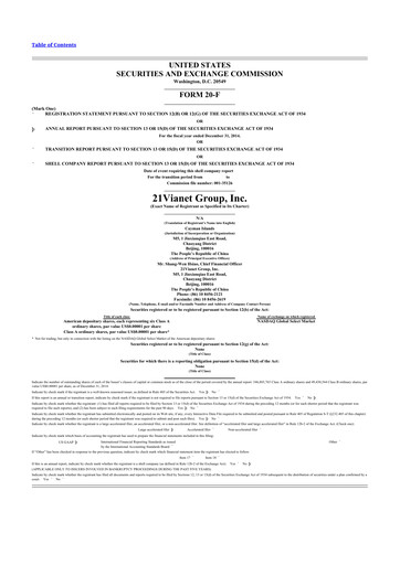 Thumbnail VNET Group 20-F Annual Report 2014