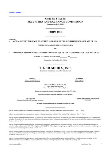 Vorschaubild Fluent 10-K Jahresbericht 2014