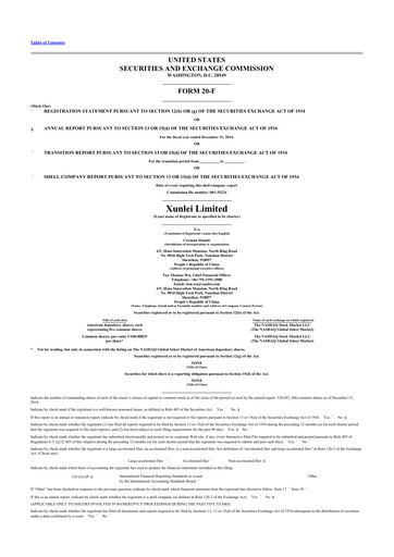 Thumbnail Xunlei 20-F Annual Report 