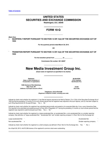 Thumbnail Gannett 10-Q Quarterly Report FY2015 