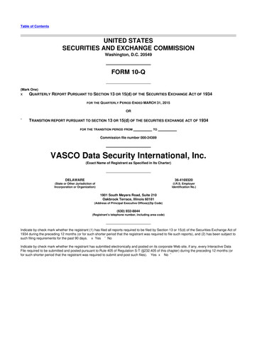 Vorschaubild OneSpan 10-Q Quartalsbericht 2015 