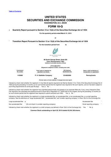 Miniature Magnera 10-Q Rapport trimestriel 2015 