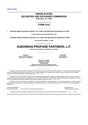 Thumbnail Suburban Propane Partners 10-Q Quarterly Report FY2015 