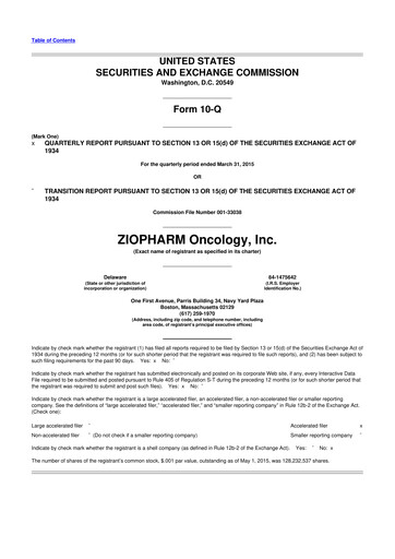 Vorschaubild Alaunos Therapeutics 10-Q Quartalsbericht 2015 