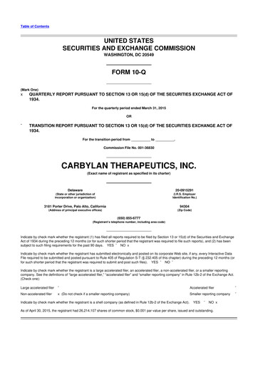 Thumbnail KalVista Pharmaceuticals 10-Q Quarterly Report FY2015 
