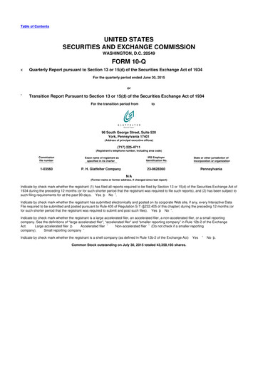 Miniature Magnera 10-Q Rapport trimestriel 2015 