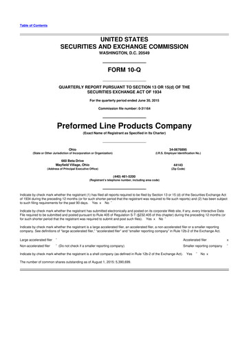 Thumbnail Preformed Line Products 10-Q Quarterly Report FY2015 