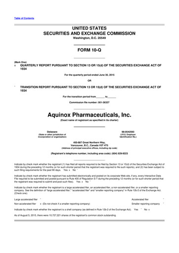 Vorschaubild Neurogene 10-Q Quartalsbericht 2015 
