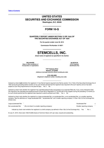 Miniature Microbot Medical
 10-Q Rapport trimestriel 2015 